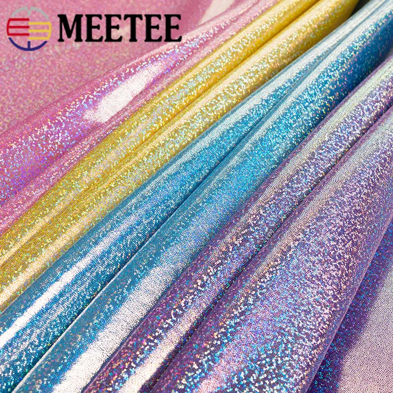 Meetee 100/200 см 150 Лазерный цвет бронзовые блестки Сетка ткань фон Сделай Сам сцена