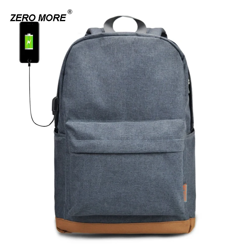 Мужской холщовый Рюкзак серый повседневные Рюкзаки 15 дюймов рюкзаки для