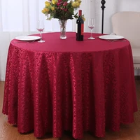 embroidered tablecloth custom size european jacquard red round table cover washable polyester fabric table protector home decor