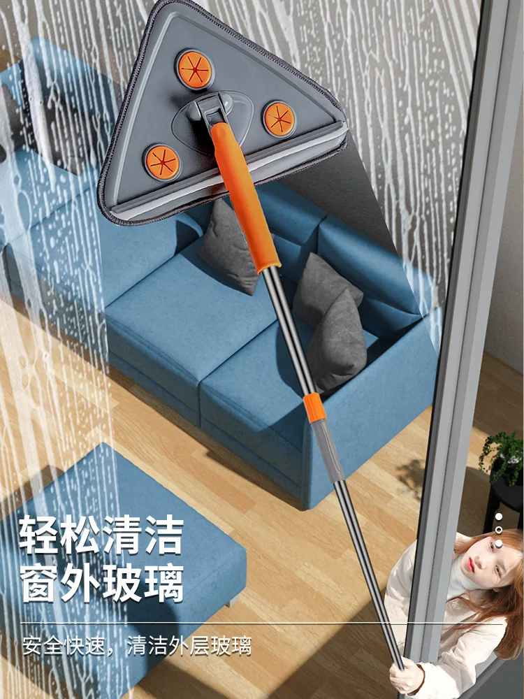 

Скребок для стекол бытовой, выдвижной двухсторонний скребок для чистки высоких окон, уличная техника