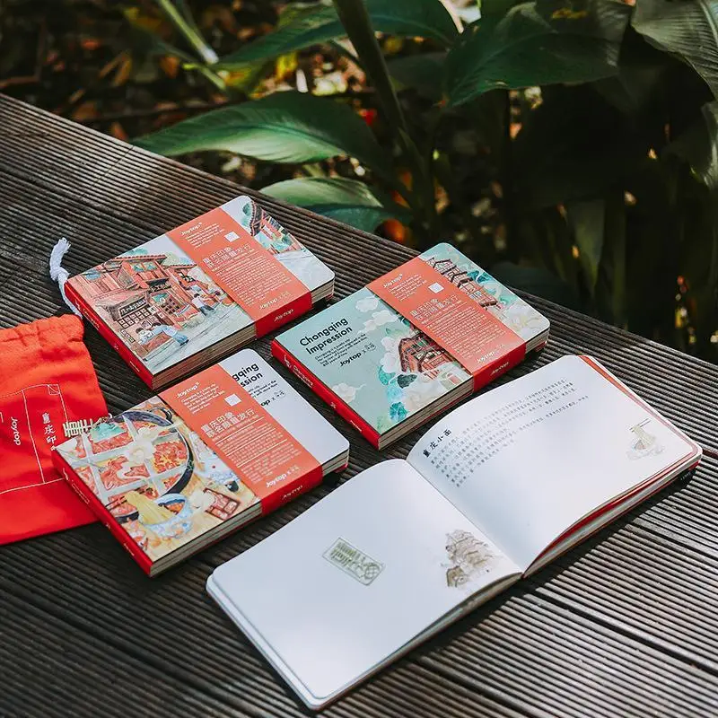 Журнал А5 в твердой обложке Набор подарочных коробок с завязками без надписей