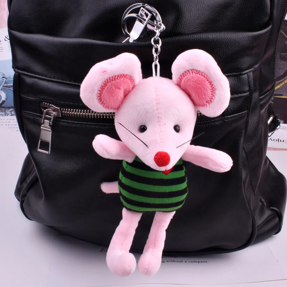 Талисман на год крысы плюшевая игрушка милая полосатая одежда мышь набивное