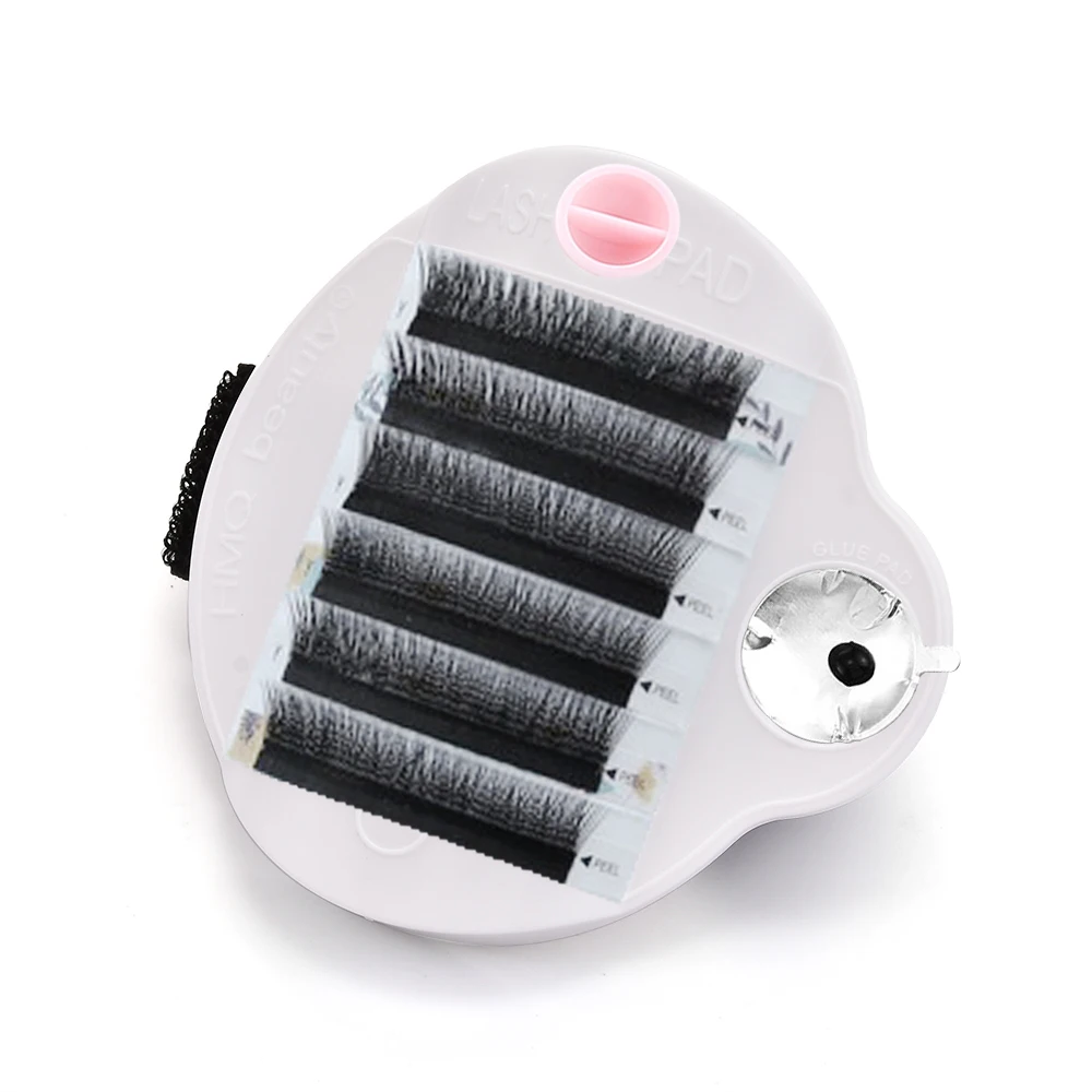 

New 3 In 1 Eyelash Pad Glue Tray Ring Holder Adhesive Pallet Stand Fake Lashes Accessories Eyelashes Extension Essential Tool