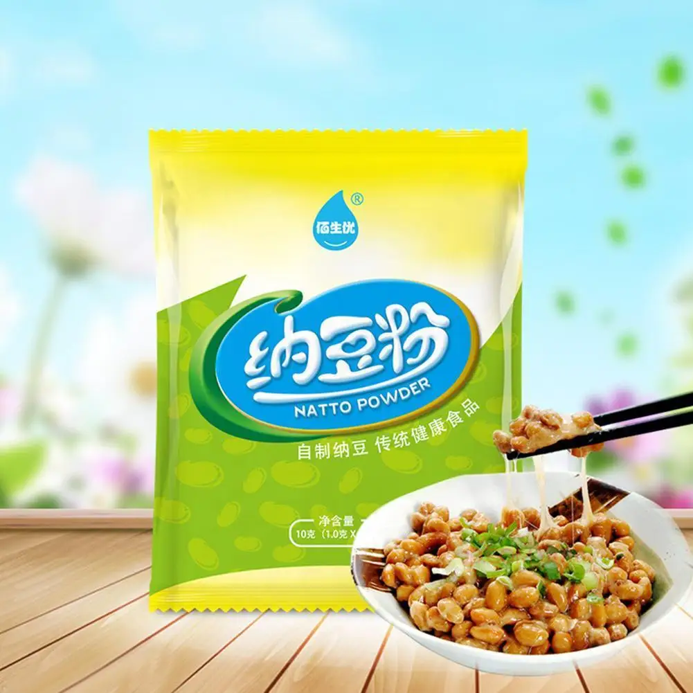 

10g/bag Highly Active Natto Bacteria Powder Natto Starter Starter Agent Powder Fermentation Natto Natto Kinase Natto Bacter V9D6