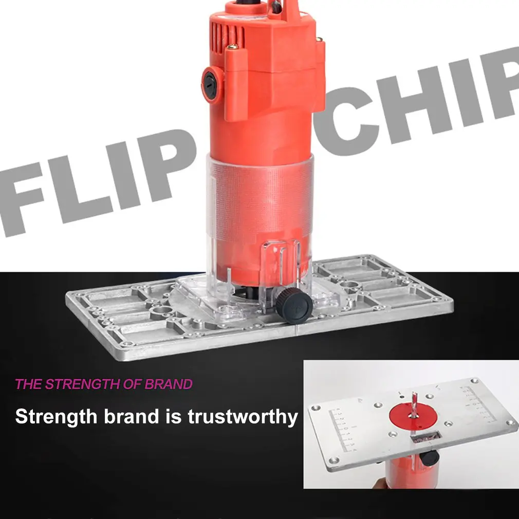 Алюминиевый фрезерный стол вставки пластины дерево триммер роутера модели