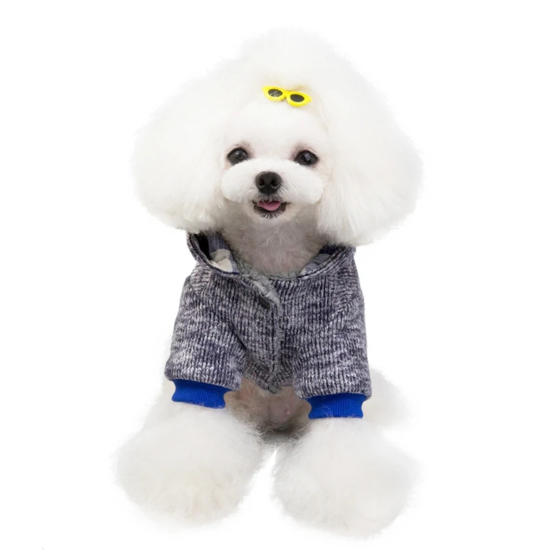 Собака зимняя одежда милый лягушки из мультфильмов толстовки с капюшоном Одежда