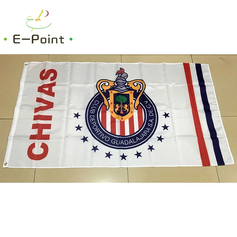 

Mexico Liga Club Deportivo Chivas de Guadalajara S.A. de C.V 3ft*5ft (90*150cm) Christmas Decorations for Home Flag Banner Type