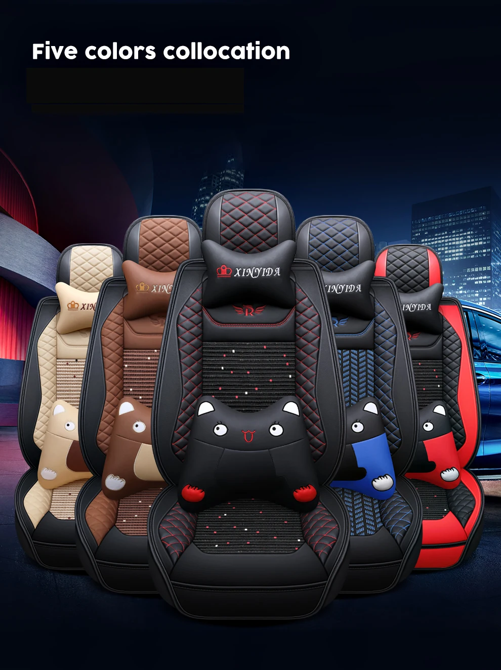 

Black Leather Car seat covers For renault megane 2 3 master scenic captur clio fluence kangoo logan kadjar accessories