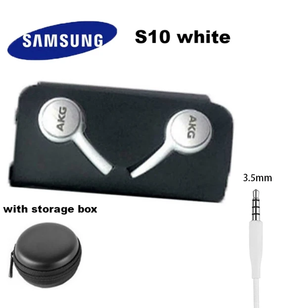 Наушники samsung AKG EO IG955, 3,5 мм/type c, наушники-вкладыши с микрофоном, проводная гарнитура для смартфонов samsung Galaxy note10 S10 S9 S8 S7 S6 huawei - Цвет: S10 white with box