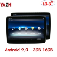 13 3%e2%80%9d ips android 9 0 pie car baby headrest monitor with 19201080 hd 4k video fm transmitter bluetooth backseat entertainment