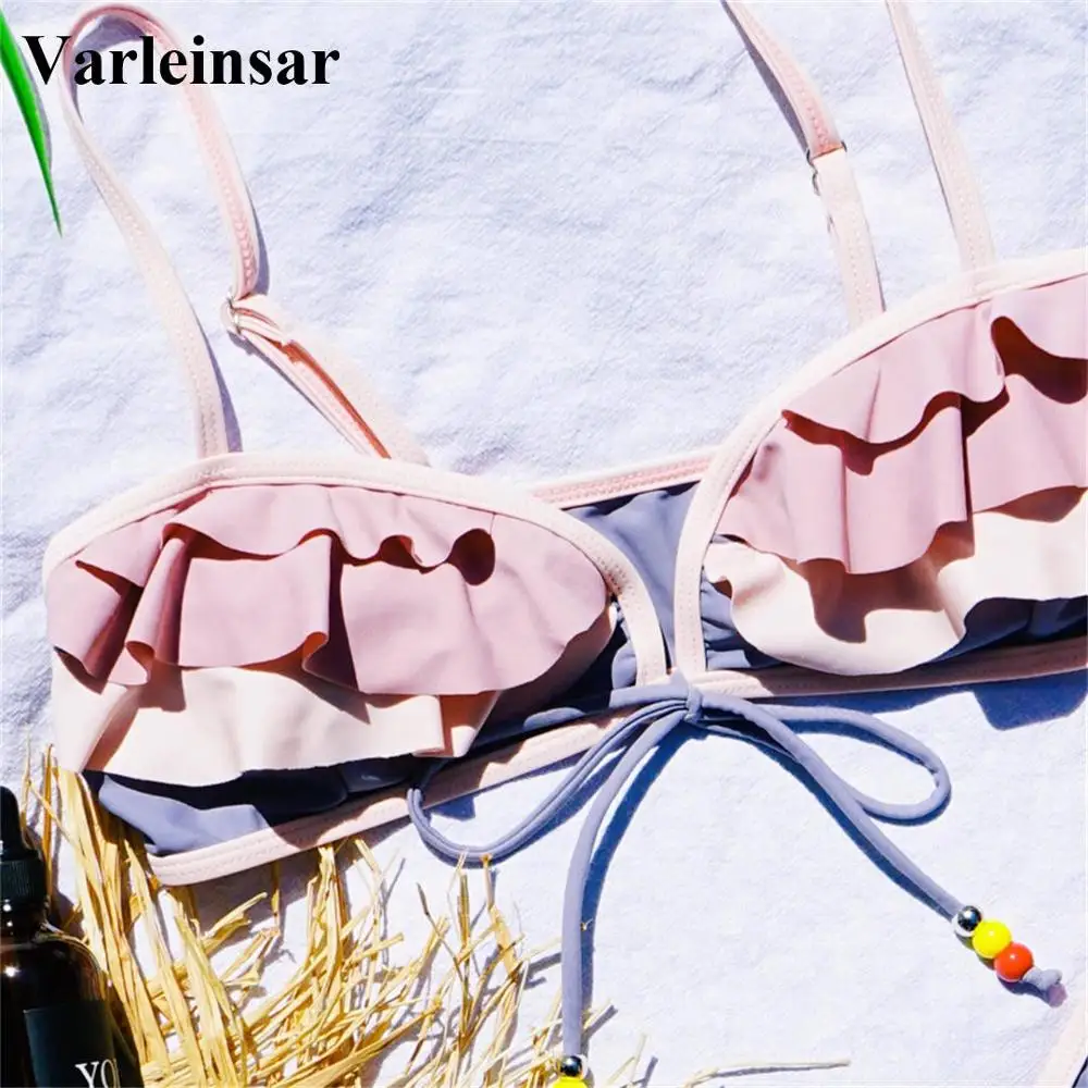 Новый сексуальный женский купальник-бикини 2020 купальный костюм комплект бикини