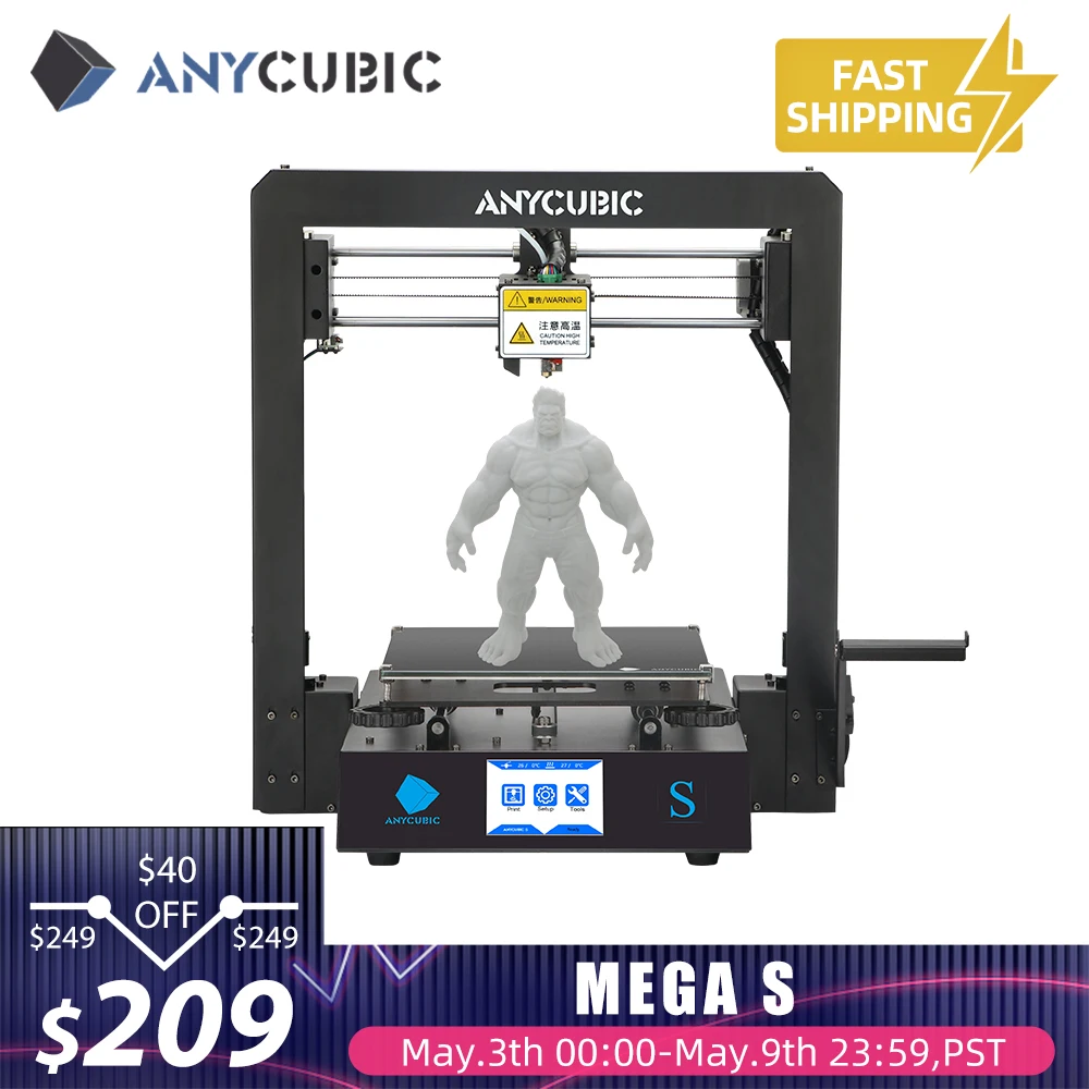 Verkaufen Mega S/ X/Null/Pro 3d Drucker Volle Metall Rahmen Plus Größe Desktop 3d Drucker Hohe Präzision Stampante 3d Impresora 3d