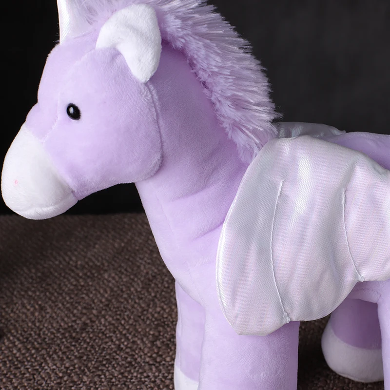 Мягкая игрушка-Зверюшка для детей летающая лошадь единорог 33 см