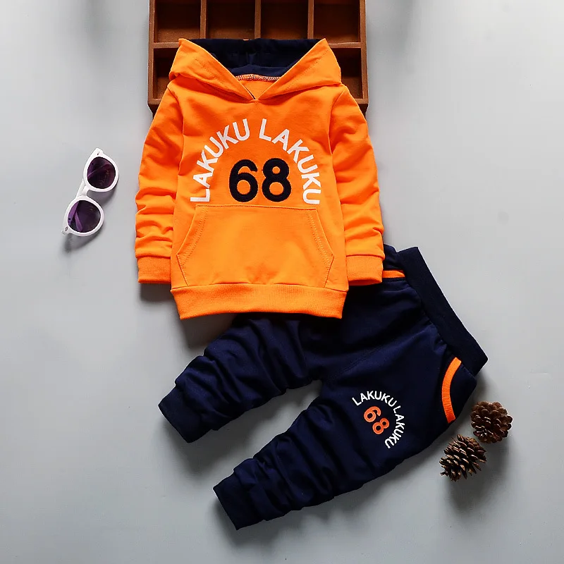 Toddler Tracksuit Autumn Baby Clothing Sets Children Boys Girls Fashion Brand Clothes Kids Hoodie Sweater And Pants 2 Pcs Suits | Детская