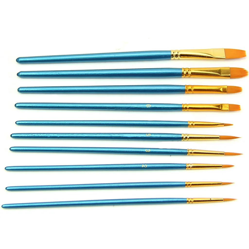 10 шт. акварельные кисти художники набор кистей для рисования Aquarelle краска Pull крюк