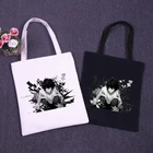 Холщовая Сумка в стиле аниме Death Note, повседневная винтажная Женская вместительная сумочка на плечо с топом в готическом стиле, стиль Харадзюку, панк