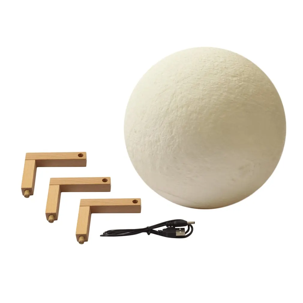 3D печать моделирование Луна светодиодный ночник сенсорное управление USB зарядка