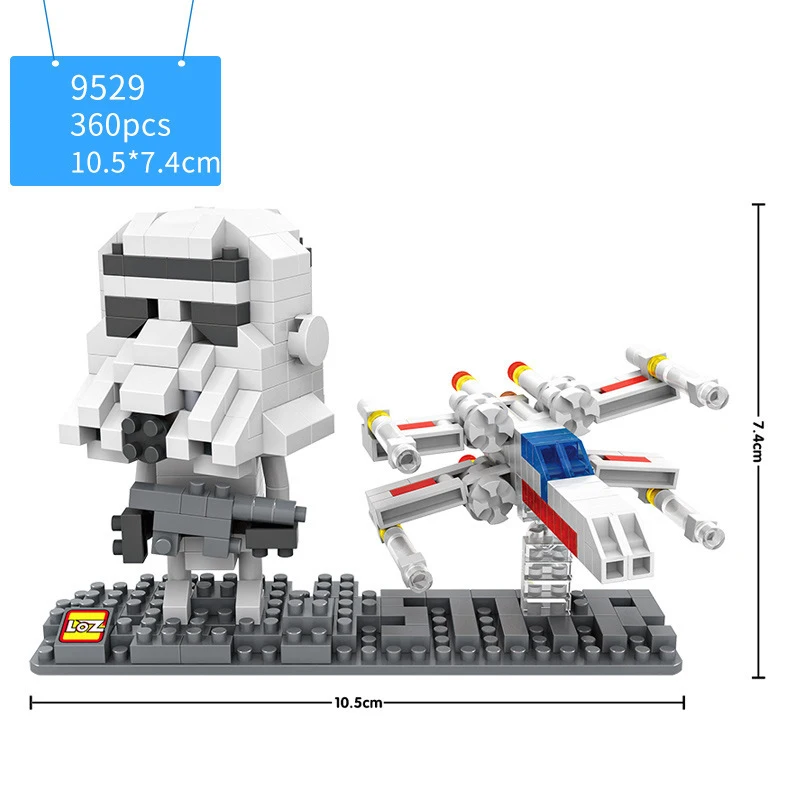Disney Звездные войны nanobrick рисунок микро алмазный конструктор starwar штурмовика из