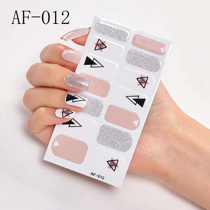 Наклейки для ногтей серии Lamemoria AF Геометрические полосы дизайн сделай сам