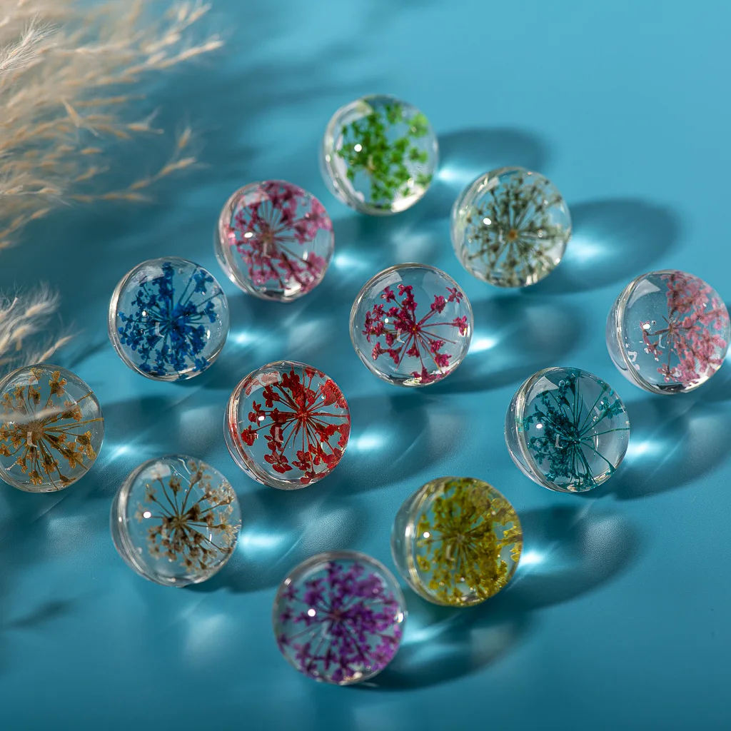 20 #5 шт без крючка стеклянный шар и цветы продвижение для DIY серьги браслет