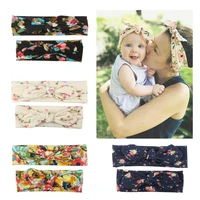 2022 summer cable bow baby headband for child bowknot headwear turban for kids elastic headwrap baby hair accessories