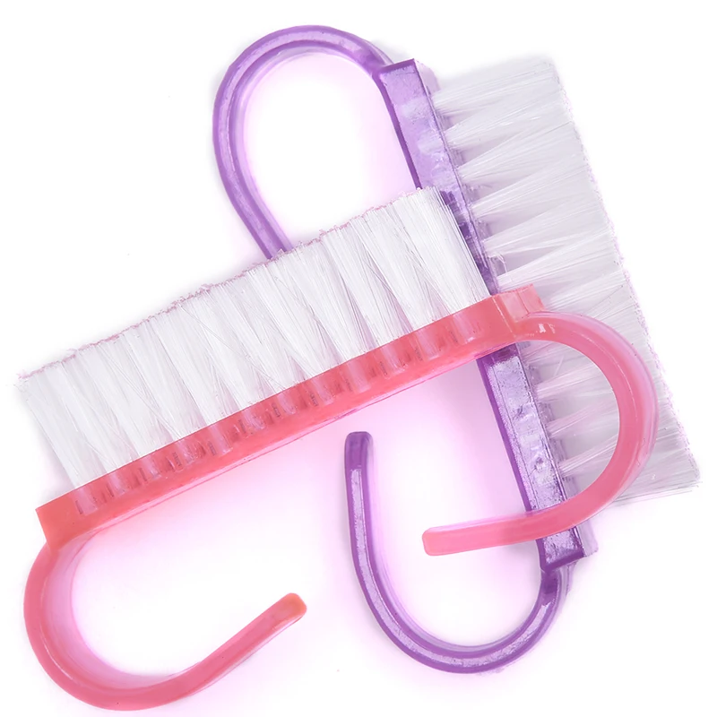 

Soft Remove Dust Top Nail Cleaning Nail Brush Tools File Nail Art Care Manicure Pedicure Small Angle Clean for Nail Makeup