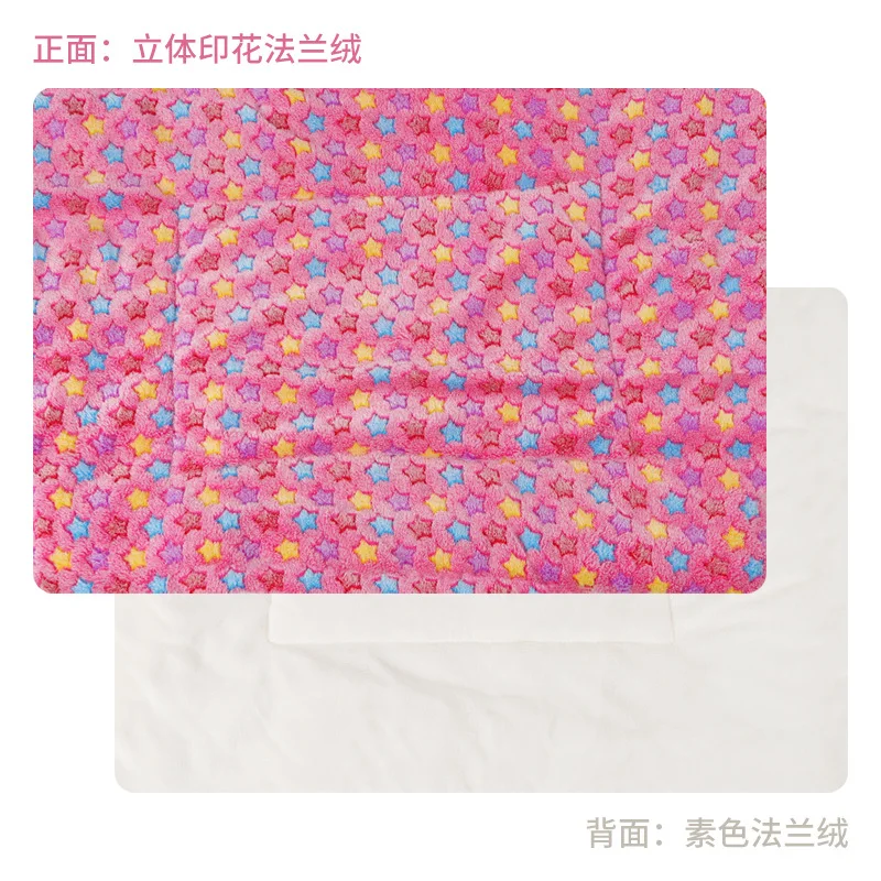 Подушка для домашних животных одеяло сна гнездо фланелевая с трехмерным принтом