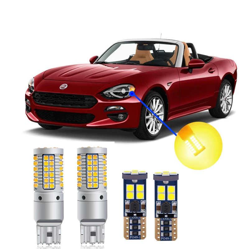 Для 2017 2021 Fiat 124 Spider Canbus Led передний сигнал поворота Задний резервный Sidemarker