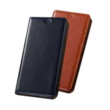 Crazy Horse Cowhide Leather Magnetic Phone Case Cards Pocket Funda For Umidigi S5 Pro/Umidigi S3 Pro Flip Cover Holster Coque