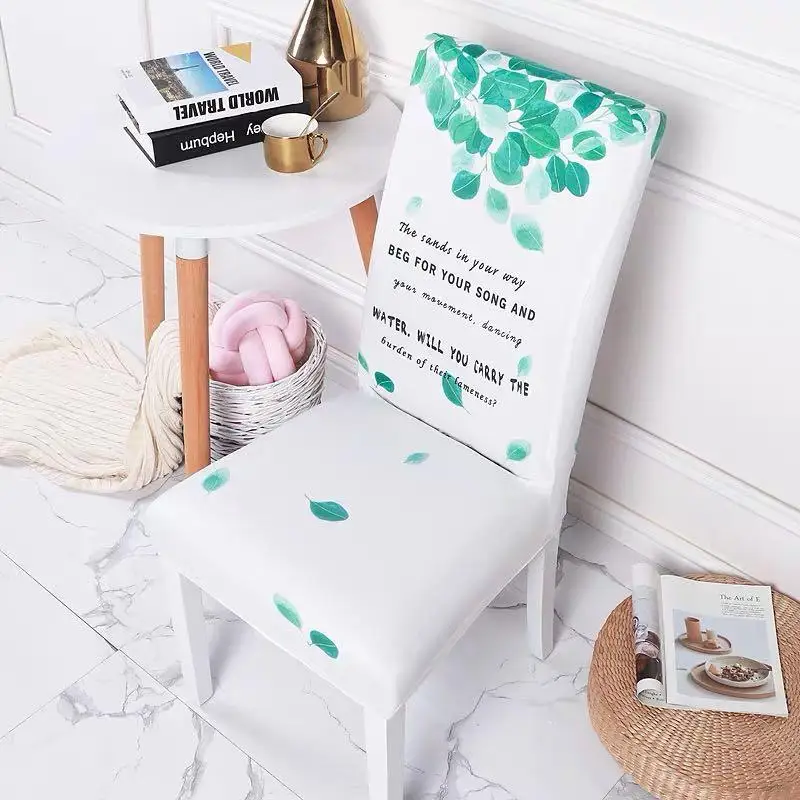 Спандекс покрывало для стула с принтом Обеденная рождественские покрытия дома