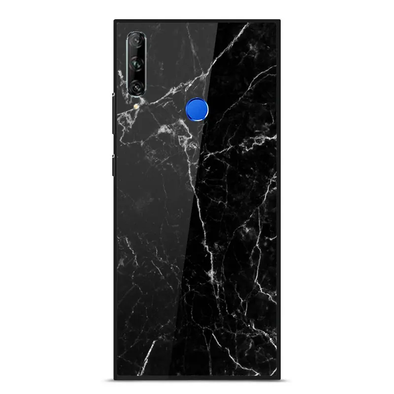 

Honor 9X Case Fashion Painted pattern Mirror scratch proof Tempered glass shockproof Back Cover For Honor 9X Phone Case Cover