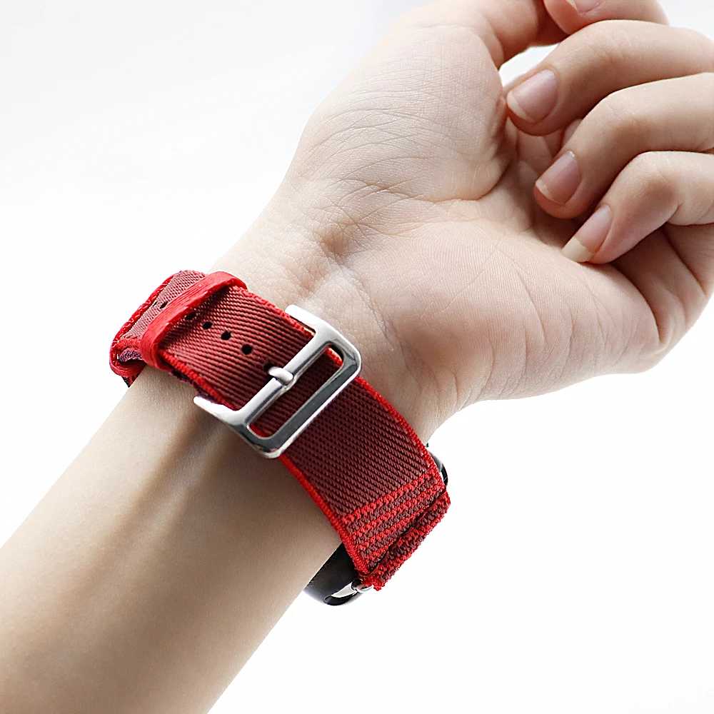 

2021 Jumping Single Tour Nylon Braid Strap For Apple Watch Band 38mm 40mm 44mm 42mm fashion Lissome Band iWatch Series 6SE 5 4 3