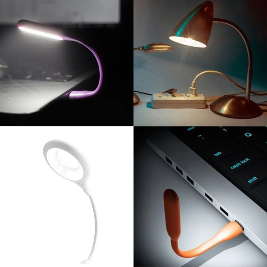 

Portable LED Table Lamp Touch Dimming USB Desk Lamp Read Light Ring-shaped Reading Lamp Pen Holder Eye Protect Home Decor