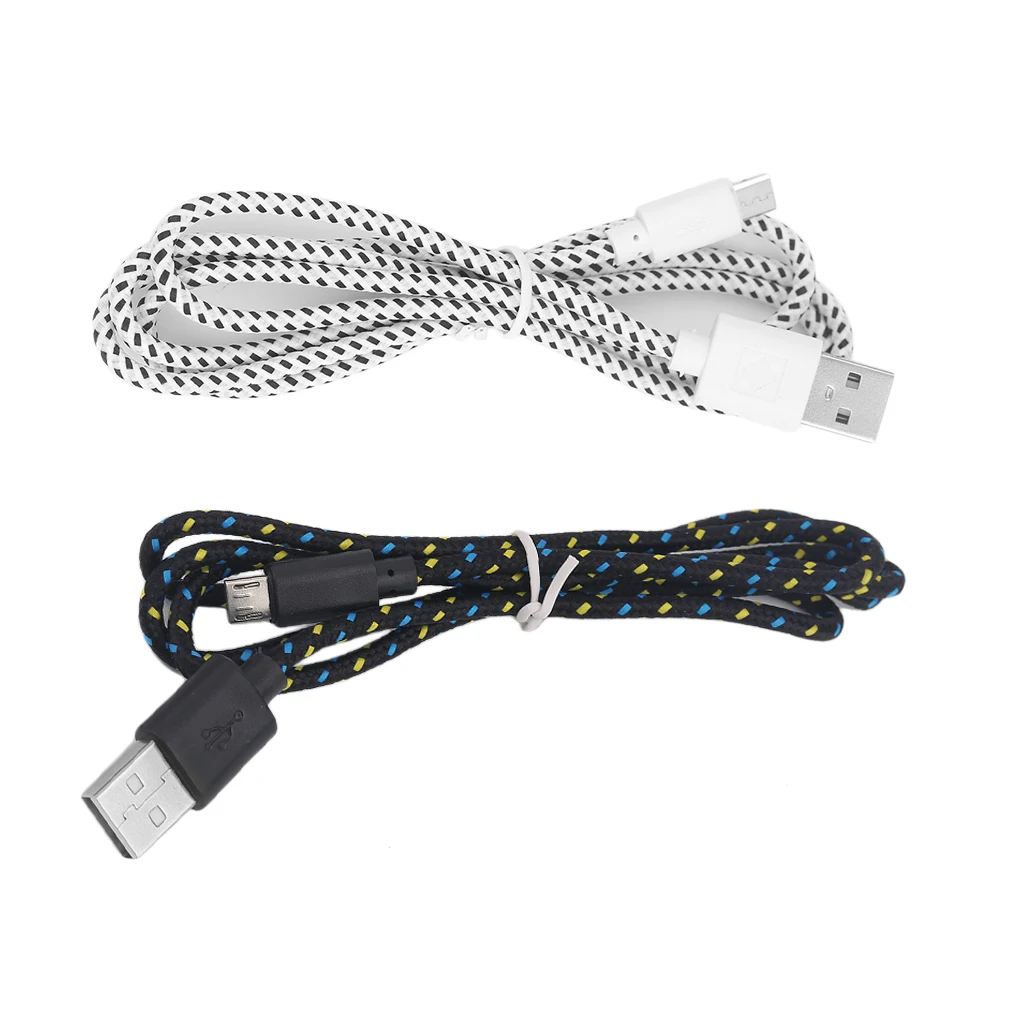 Кабель Micro USB 1 м 2 3 Быстрая зарядка нейлон синхронизация данных мобильный телефон