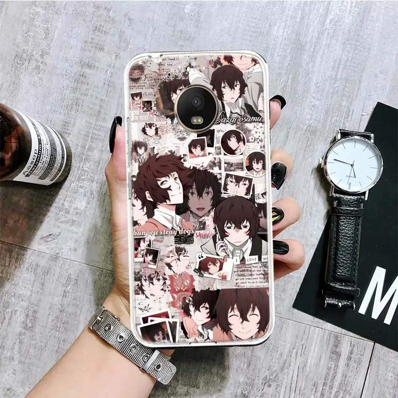 Чехол для телефона с постером бродячие псы Bungo Motorola Moto G9 G8 G7 G6 G5 E6 E5 E4 Plus Play Power One Action