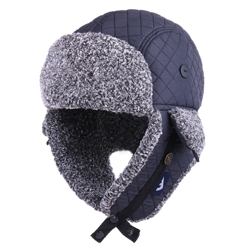 Зимняя теплая шапка для мальчиков и девочек русская ушанка из искусственного