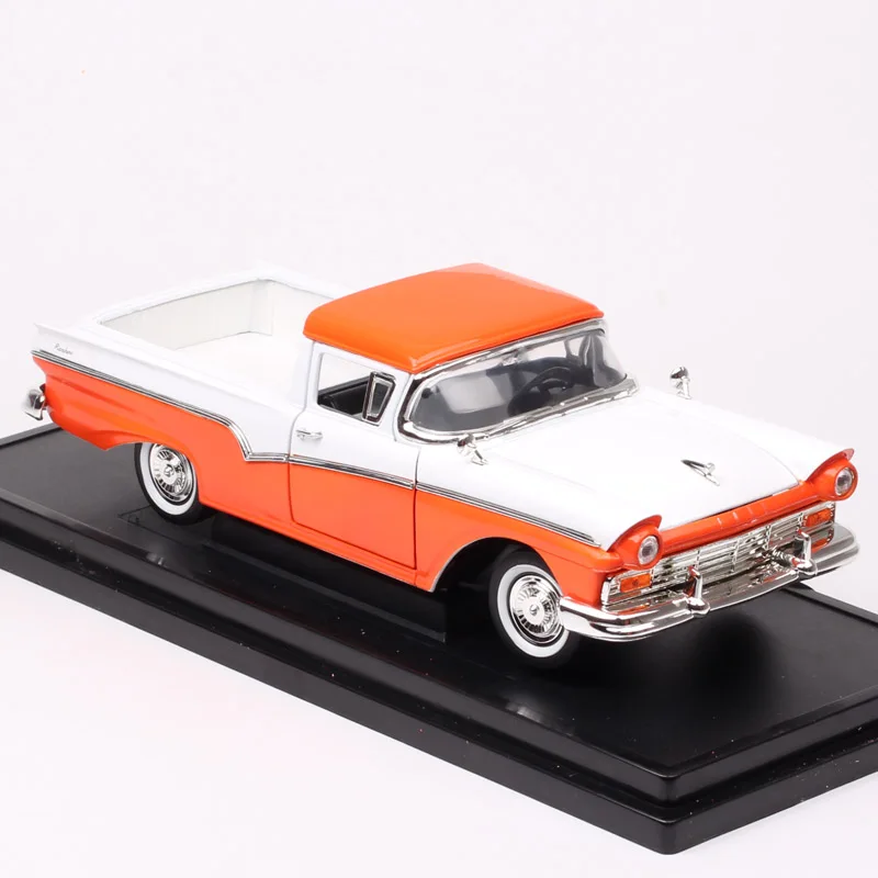 1:18 весы большой классический старый 1957 Ford Ranchero пикап грузовик, отлитый под давлением игрушечная машина модели автомобилей станция вагон для сбора подарка