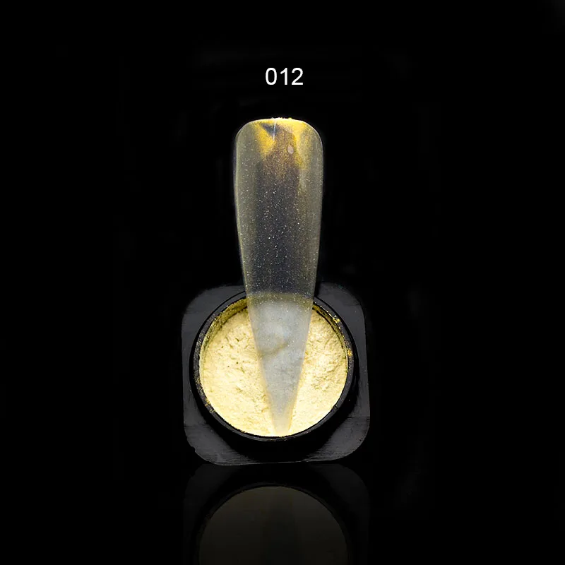 0,5 г/кор. Аурора Радужный Блеск для ногтей Пудра хамелеон блестка ледяной прозрачный хром пыль пигмент Дизайн ногтей украшения SF3089 - Цвет: 012