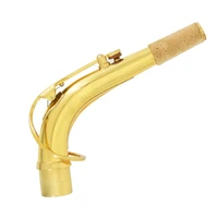 alto saxophone neck high quality woodwind instrument accessories golden brass bend neck for alto sax musical instrument parts