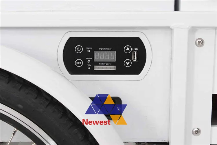 Электрический подвижный велосипед мороженого трехколесный для