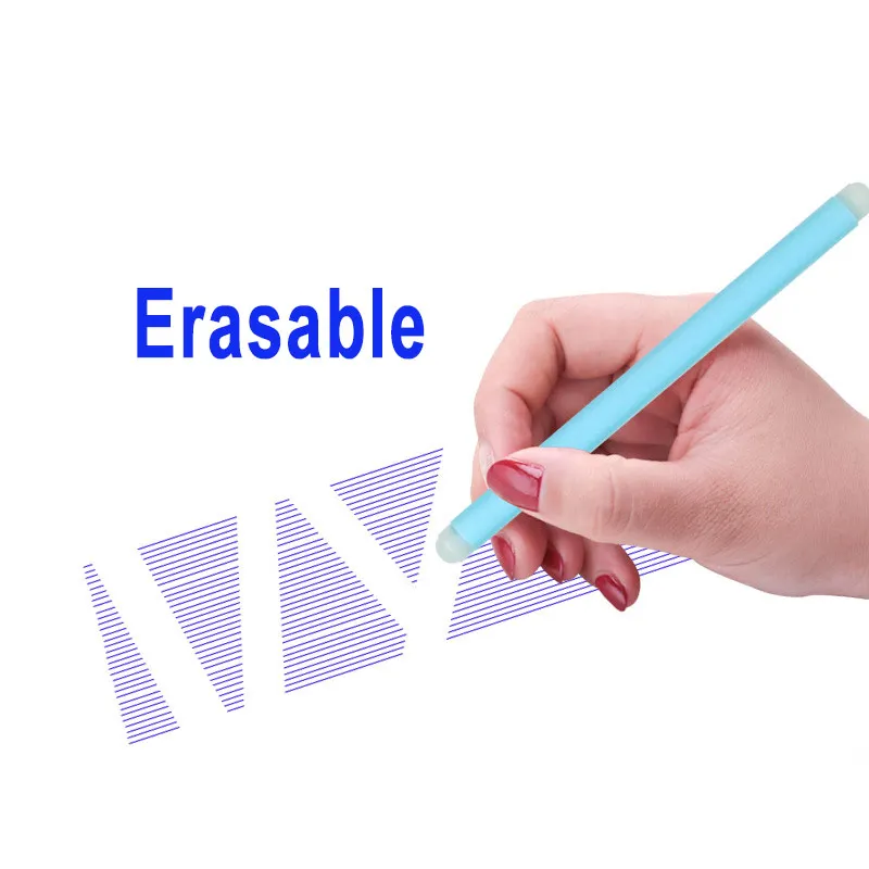 51Pcs/Set Erasable Gel Pen Refill Rod 0.5mm Blue Black Ink Bullet Tip Penpoint Washable Handle Office School Writing Stationery |