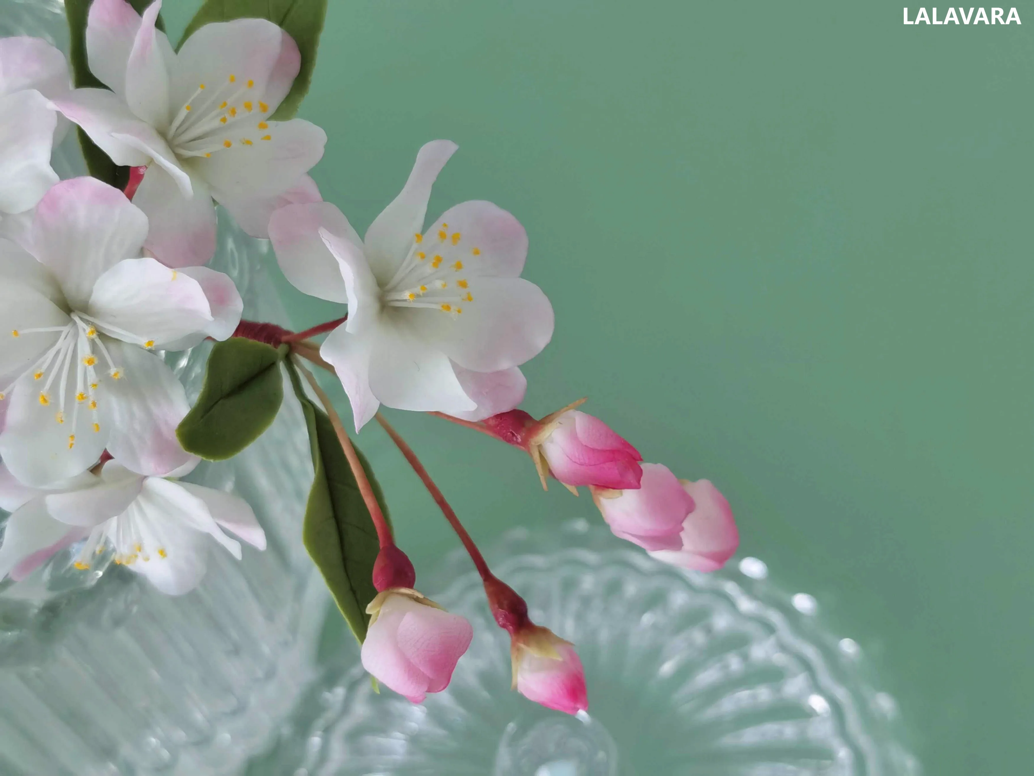 Лалавара персонализированные глиняные заколки для волос Сакура китайские