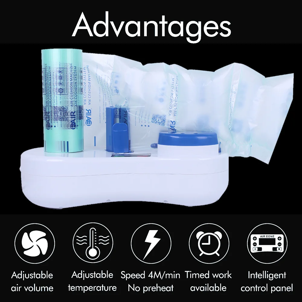 Генератор воздушно-пузырчатой пленки EA150B для защитной упаковки.