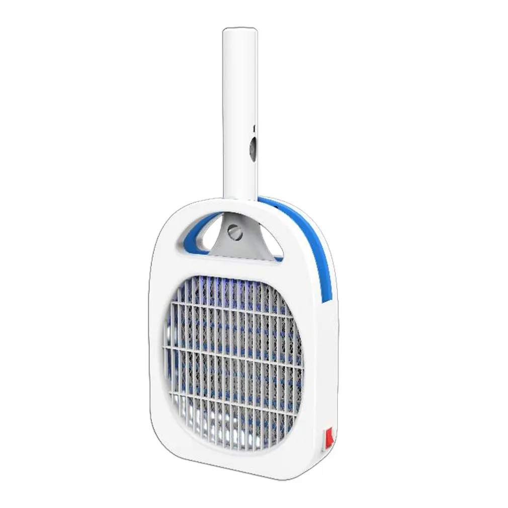

USB Rechargeable Electric Mosquito Flying Swatter Bug Zapper Racket Insects Killer With LED Illumination