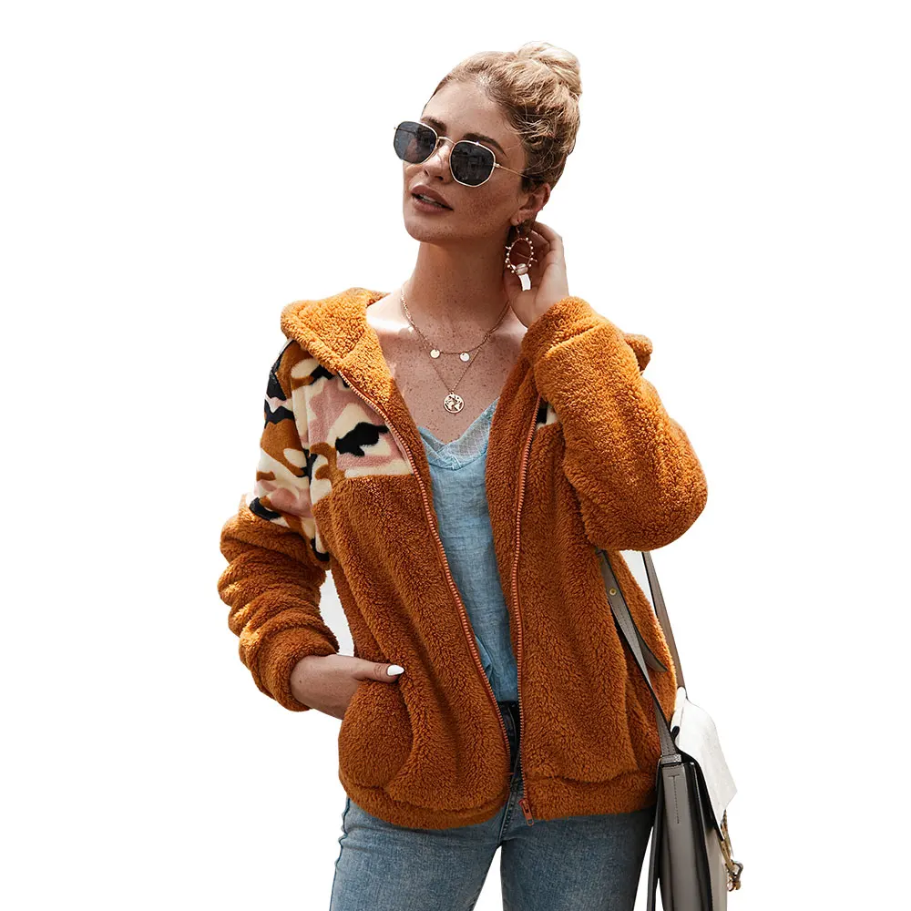 Женское зимнее пальто с капюшоном длинным рукавом | Женская одежда