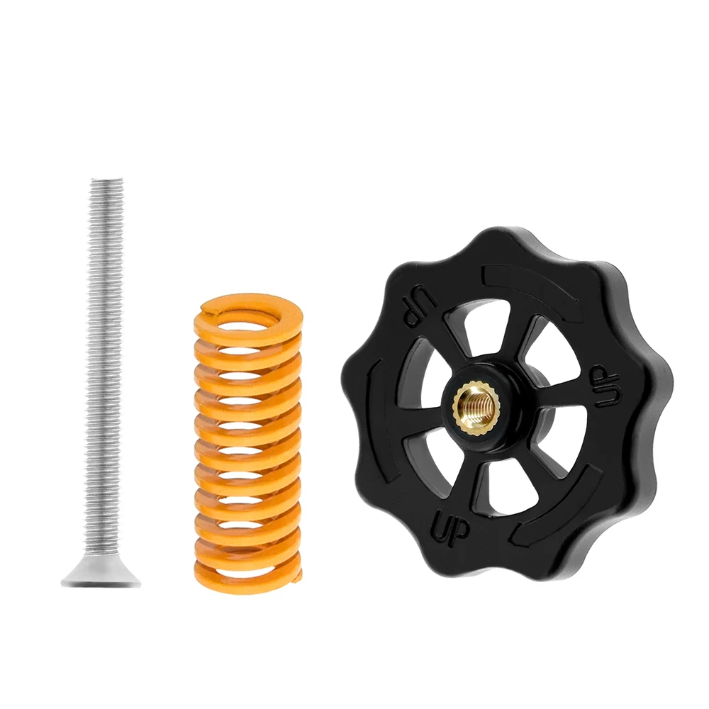 3D Printer Parts Upgraded Hand Twist Adjustment Leveling Nuts And Spring Kit Auto For CR-10 CR10S MKS Heated Bed Manual | Компьютеры и