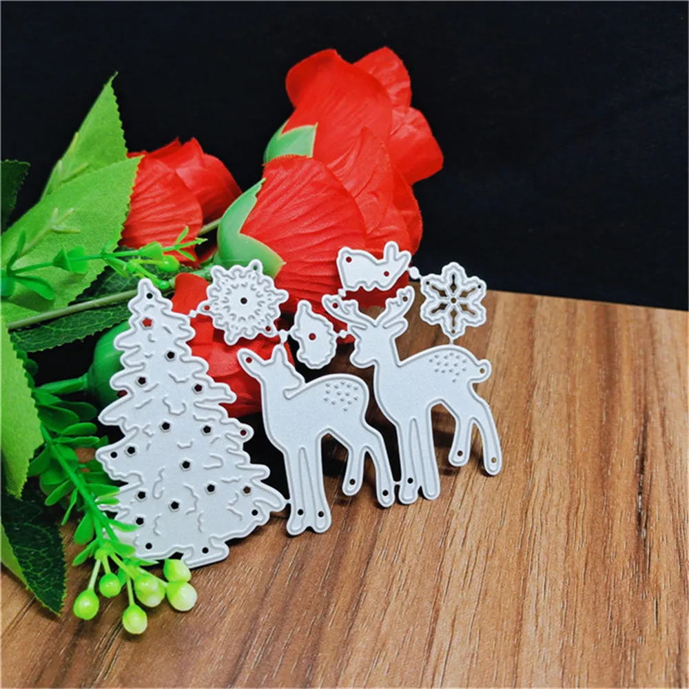 1 набор металлических вырубных штампов форма для вырезания рождественской елки