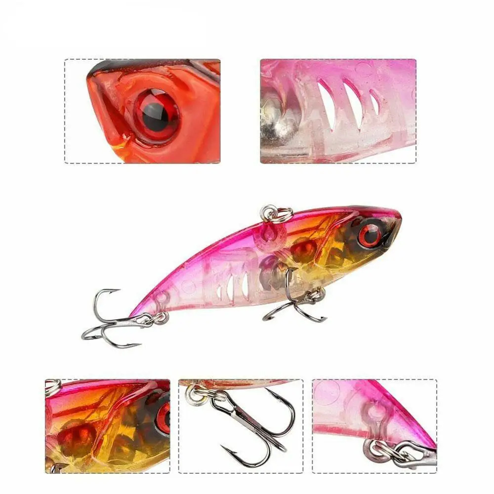 

Hard VIB Fishing Bait With Ball Inside 1Pcs Fishing Fishing Crankbait Bait Lure Isca Sea Artificial Bass Tackle Bait Ice R3G5