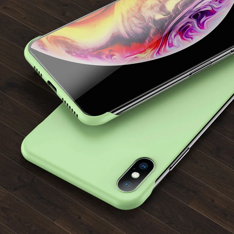 Matcha Green Ультра тонкие роскошные безрамочные Чехлы для samsung Galaxy S9 S10 Plus Note 10 9 S9 S10 Plus, жесткие Матовые чехлы без рамки, бампер - Цвет: Matcha Green