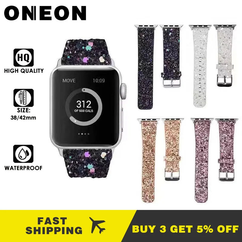 Ремешок ONEON из натуральной кожи для Apple watch band 44 мм 40 модный браслет iWatch 42 38